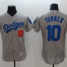Men/Youth's Dodgers 10 Justin Turner Gray Flexbase Jersey