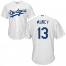 Men/Youth's Dodgers 13 Max Muncy White Cool Base Jersey