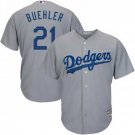 Men/Youth's Dodgers 21 Walker Buehler Gray Cool Base Jersey
