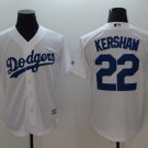 Men/Youth's Dodgers 22 Clayton Kershaw White Cool Base Jersey