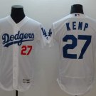 Men/Youth's Dodgers 27 Matt Kemp White Flexbase Jersey