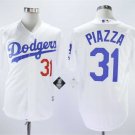 Men/Youth's Dodgers 31 Mike Piazza White Throwback Cool Base Jersey