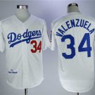 Men/Youth's Dodgers 34 Fernando Valenzuela White 1981 Throwback Jersey