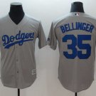Men/Youth's Dodgers 35 Cody Bellinger Gray Cool Base Jersey
