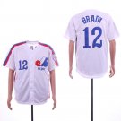 Men/Youth's Expos 12 Tom Brady White Throwback Jersey