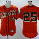 Men/Youth's Giants 25 Barry Bonds Orange Flexbase Jersey