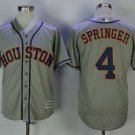 Men/Youth's Houston Astros #4 George Springer Gray Cool Base Jersey