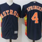 Men/Youth's Houston Astros #4 George Springer Navy Blue Jersey