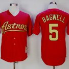 Men/Youth's Houston Astros #5 Jeff Bagwell Red Gold Cooperstown Jersey