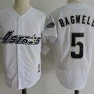 Men/Youth's Houston Astros #5 Jeff Bagwell White M&N Throwback Jersey