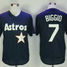 Men/Youth's Houston Astros #7 Craig Biggio Navy Blue Mesh BP Jersey