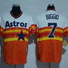 Men/Youth's Houston Astros #7 Craig Biggio Orange Flexbase Jersey