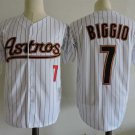 Men/Youth's Houston Astros #7 Craig Biggio White Cooperstown Jersey