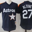 Men/Youth's Houston Astros #27 Jose Altuve Navy Blue Cooperstown Jersey