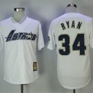 Men/Youth's Houston Astros #34 Nolan Ryan White Cooperstown Throwback Jersey