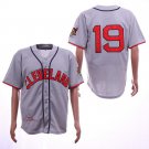 Men/Youth's Indians 19 Bob Feller Gray 1948 Throwback Jersey