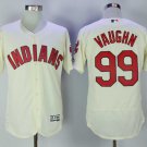 Men/Youth's Indians 99 Ricky Vaughn Cream Flexbase Jersey