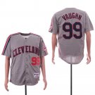 Men/Youth's Indians 99 Ricky Vaughn Gray baseball Jersey