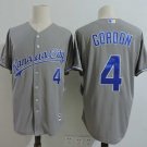 Men/Youth's Kansas City Royals #4 Alex Gordon Gray Jersey
