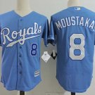Men/Youth's Kansas City Royals #8 Mike Moustakas Blue Jersey