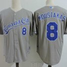 Men/Youth's Kansas City Royals #8 Mike Moustakas Gray Jersey