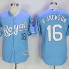 Men/Youth's Kansas City Royals #16 Bo Jackson Light Blue Cool Base Jersey