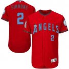 Men/Youth's Los Angeles Angels of Anaheim #2 Andrelton Simmons Red Father's Day Flexbase Jersey