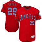 Men/Youth's Los Angeles Angels of Anaheim #29 Rod Carew Red Father's Day Flexbase Jersey