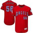 Men/Youth's Los Angeles Angels of Anaheim #56 Kole Calhoun Red Father's Day Flexbase Jersey