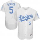 Men/Youth's Los Angeles Dodgers #5 Corey Seager White Father's Day Flexbase Jersey
