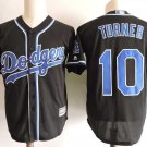 Men/Youth's Los Angeles Dodgers #10 Justin Turner Black Cool Base Jersey