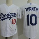 Men/Youth's Los Angeles Dodgers #10 Justin Turner White Cool Base Jersey