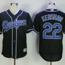 Men/Youth's Los Angeles Dodgers #22 Clayton Kershaw Charcoal Cool Base Jersey