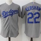 Men/Youth's Los Angeles Dodgers #22 Clayton Kershaw Gray Cool Base Jersey