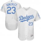 Men/Youth's Los Angeles Dodgers #23 Adrian Gonzalez White Father's Day Flexbase Jersey