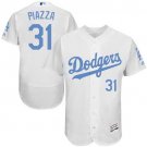 Men/Youth's Los Angeles Dodgers #31 Mike Piazza White Father's Day Flexbase Jersey