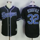 Men/Youth's Los Angeles Dodgers #32 Sandy Koufax Charcoal Cool Base Jersey