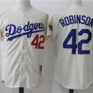 Men/Youth's Los Angeles Dodgers #42 Jackie Robinson Cream Cooperstown Jersey