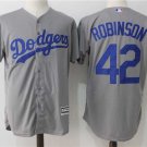 Men/Youth's Los Angeles Dodgers #42 Jackie Robinson Gray Cool Base Jersey