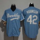 Men/Youth's Los Angeles Dodgers #42 Jackie Robinson Light Blue M&N Throwback Jersey