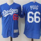 Men/Youth's Los Angeles Dodgers #66 Yasiel Puig Blue Flexbase Jersey