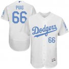 Men/Youth's Los Angeles Dodgers #66 Yasiel Puig White Father's Day Flexbase Jersey