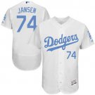 Men/Youth's Los Angeles Dodgers #74 Kenley Jansen White Father's Day Flexbase Jersey
