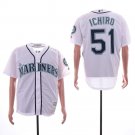 Men/Youth's Mariners 51 Ichiro Suzuki White Cool Base Jersey
