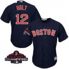 Men/Youth's Red Sox Navy #12 Brock Holt 2018 World Series Champions Jersey