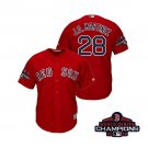 Men/Youth's Red Sox Red #28 J.D. Martinez 2018 World Series Champions Jersey