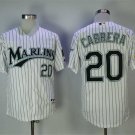 Men/Youth's Miami Marlins #20 Miguel Cabrera White Throwback Jersey