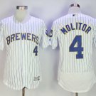 Men/Youth's Milwaukee Brewers #4 Paul Molitor White Flexbase Jersey