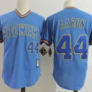 Men/Youth's Milwaukee Brewers #19 Aaron Blue M&N Throwback Pullover Jersey