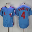 Men/Youth's Montreal Expos #4 Delino DeShields Blue Throwback Jersey